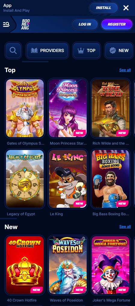 Guía visual para añadir Boomerang Bet a la pantalla de inicio en iOS